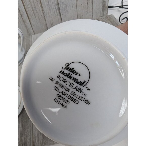 International Brighton Claridge 8302 Porcelain Creamer & Sugar Bowl Set - Picture 11 of 11